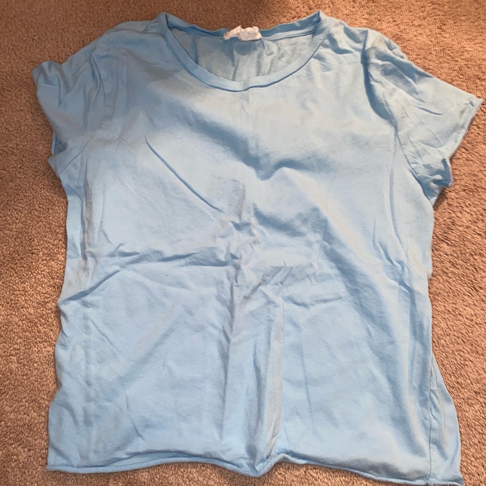 blue t-shirt